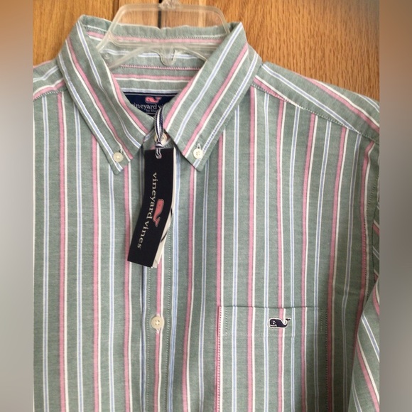 Vineyard Vines Mens Striped Oxford Stretch Long Sleeve Button Down Shirt NWT - Picture 9 of 12